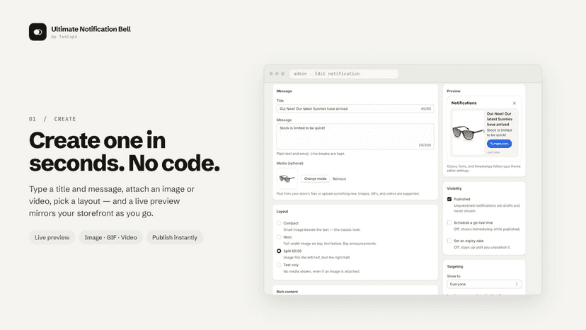 Notifications on any theme