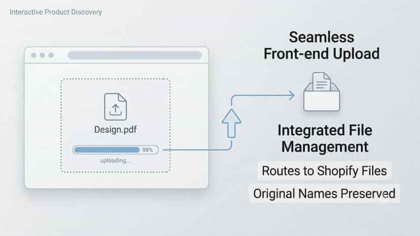 in product page upload file