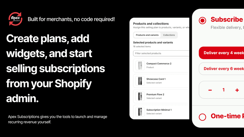 Create plans, add widgets, and start selling subscription