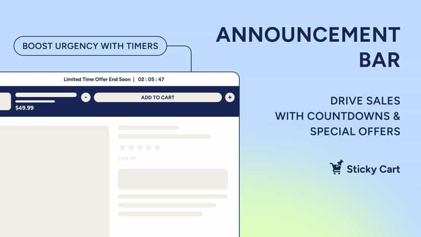 Sticky add to cart bar to maximize ecommerce sales