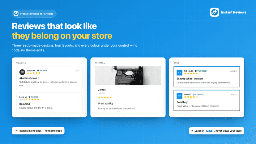 Instant Product Reviews