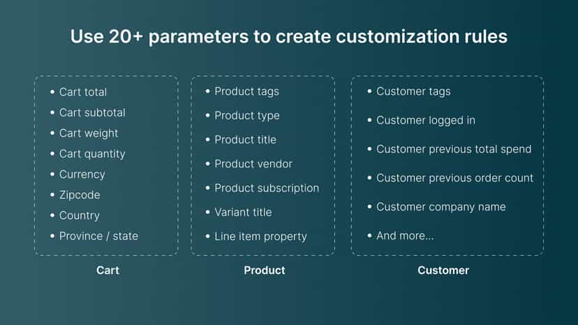 Support 20+ parameters