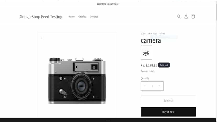 Click "360 View" to see 360° images, adjustable with mouse.