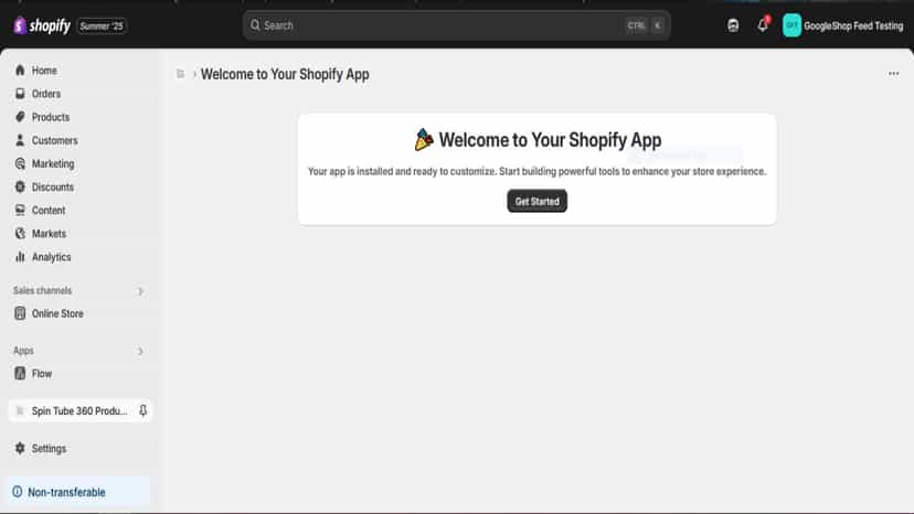 Click "Get Started" or "Product List" to view the product list.