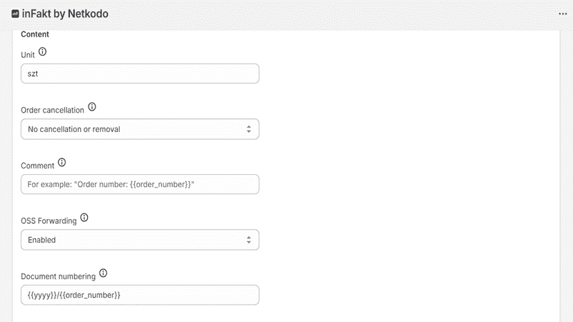 Content configuration