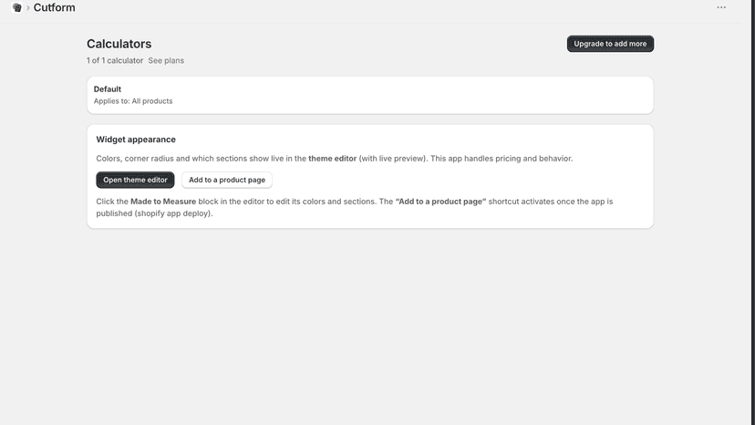 Manage calculators from one simple dashboard