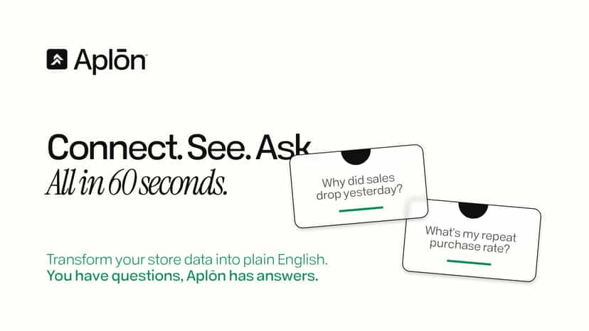 Connect your store and ask questions in plain English.