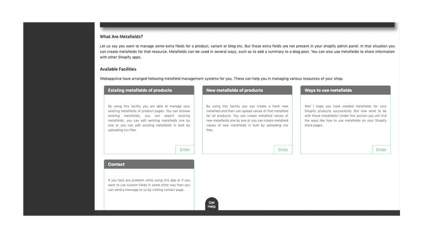 shopify custom fields
