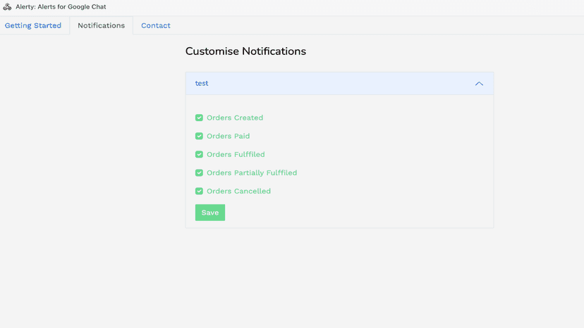 Customise Google Chat Notifications.