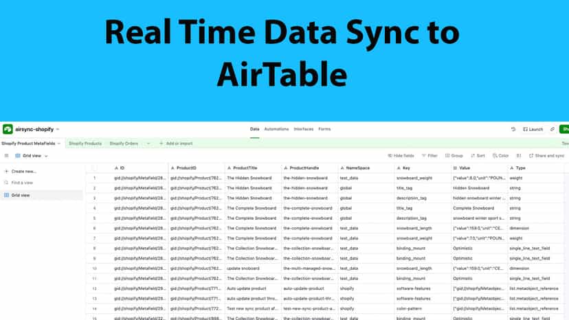 sync to airtable
