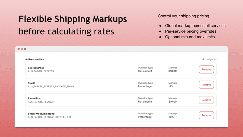 Smart parcel packing before requesting Australia Post rates