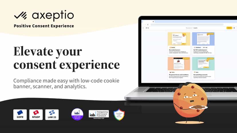Consent GDPR experience axeptio banner and notification cookies