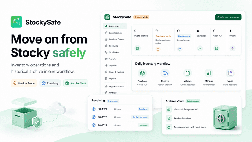 Move on from Stocky safely with StockySafe