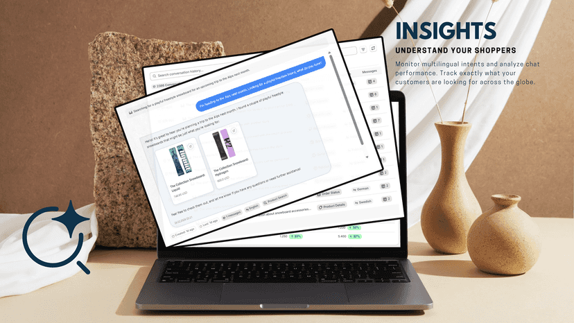 Analyze shopper behavior and multilingual AI chat insights.