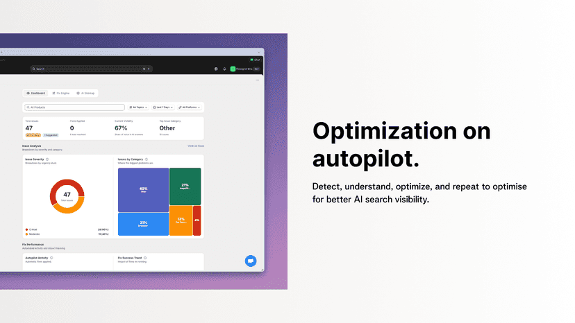Naridon Autopilot dashboard for autonomous store maintenance.