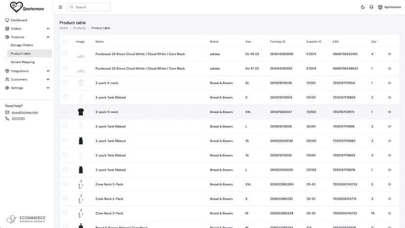 Product view