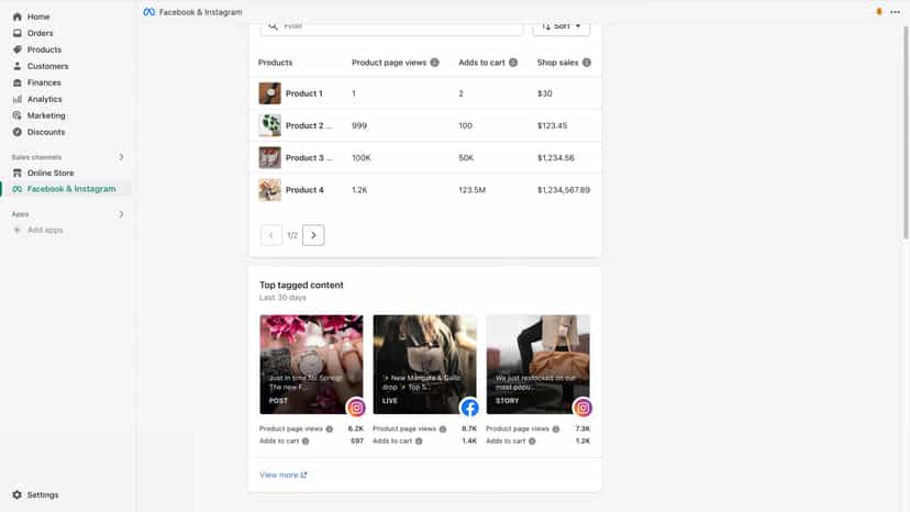 Get Actionable Insights for your Facebook and Instagram Shops