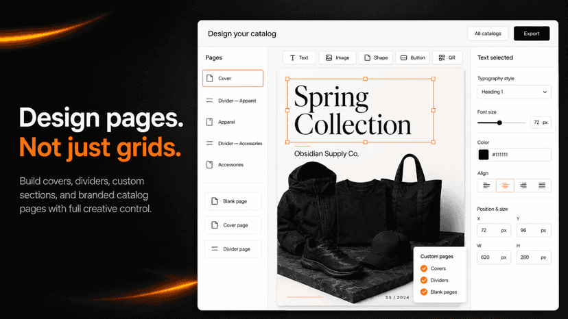 Design pages not just grids.