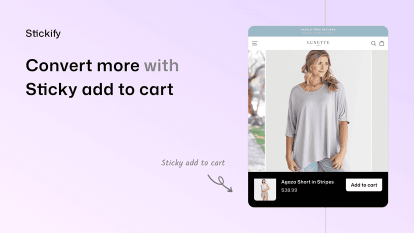 Stickify sticky add to cart bar on store product page