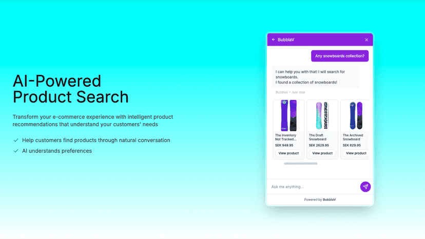 AI Powered product search