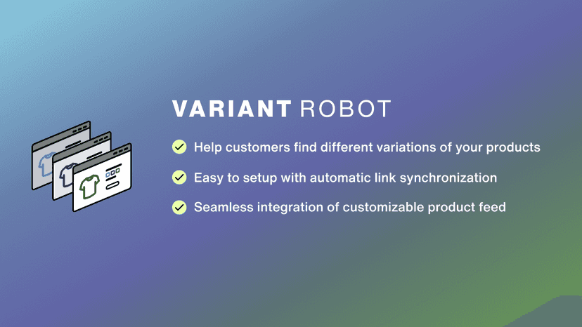 Automatic product variant and color linking based product data