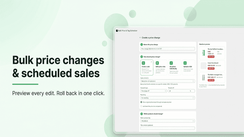 Bulk Price & Tag Scheduler