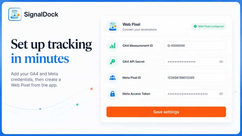 Set up GA4 and Meta tracking in minutes