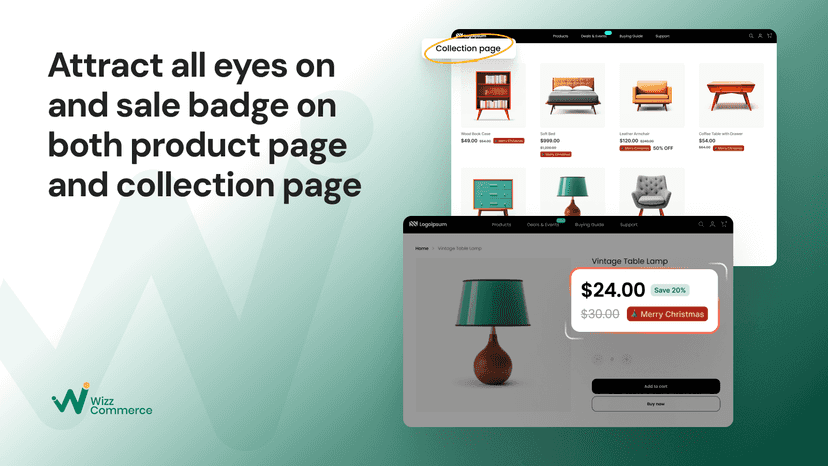 Sales Badges on collection & product page to boost attractive