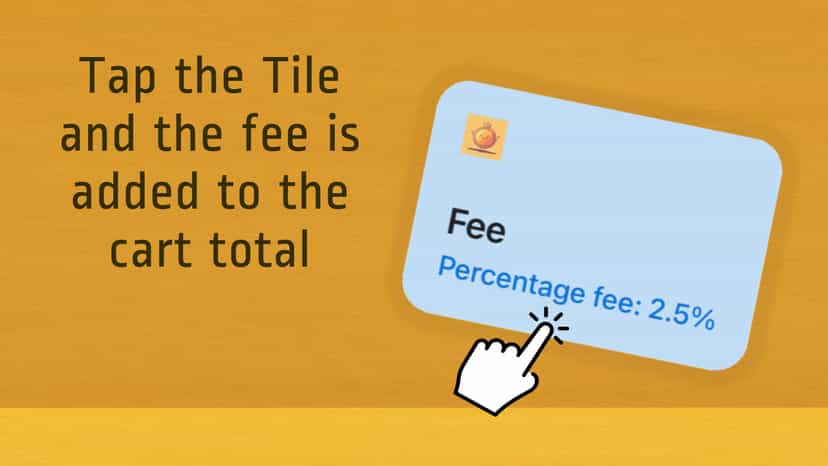 easy to add fee to POS