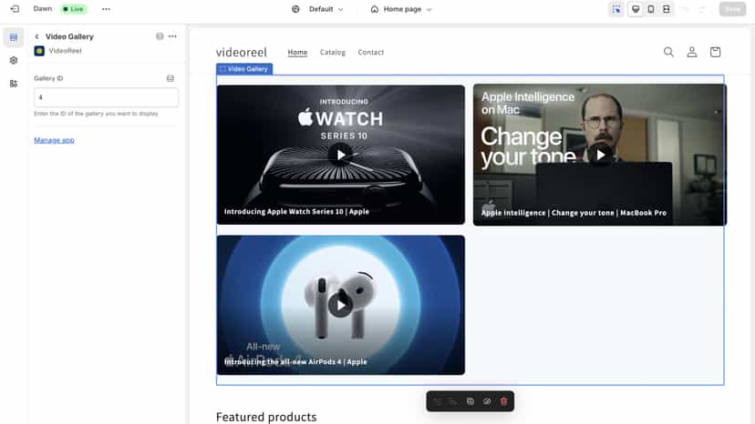 Embed YouTube Gallery or Slider