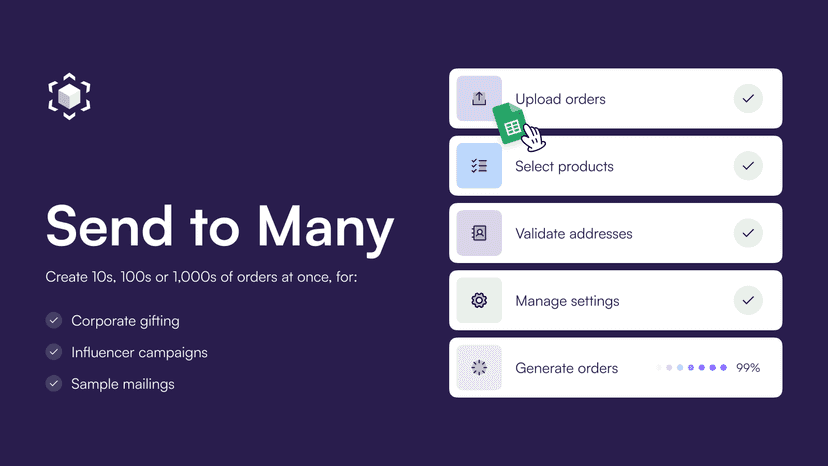 Upload, process & track bulk spreadsheet orders all in one place