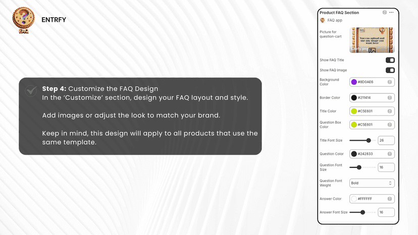 Setup Step-5 Product Faqs App
