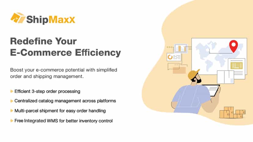 Order, Catalogue, Shipping, Inventory management with WMS