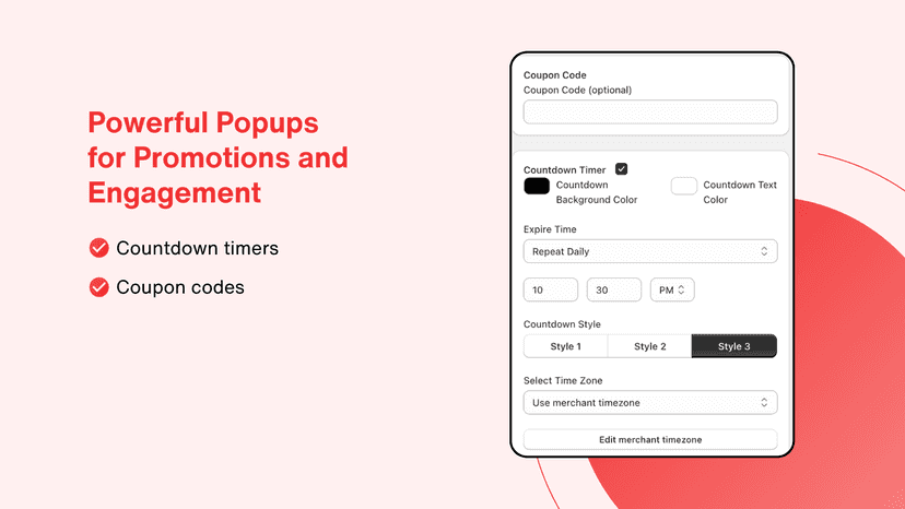Exit intent and more Functions for pop-up windows