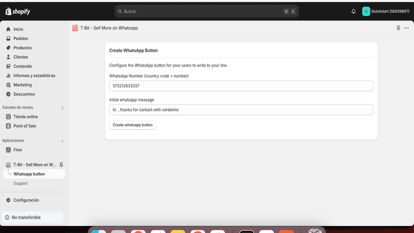 Create WhatsApp Button