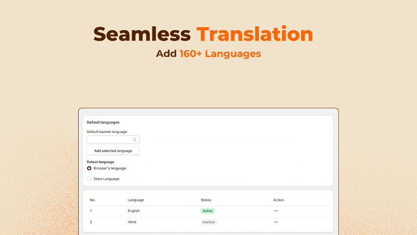 Translation of Cookies for Shopify