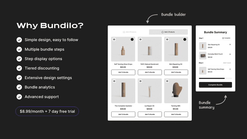 Bundilo Bundle Builder - A Predictable Mobile Experience