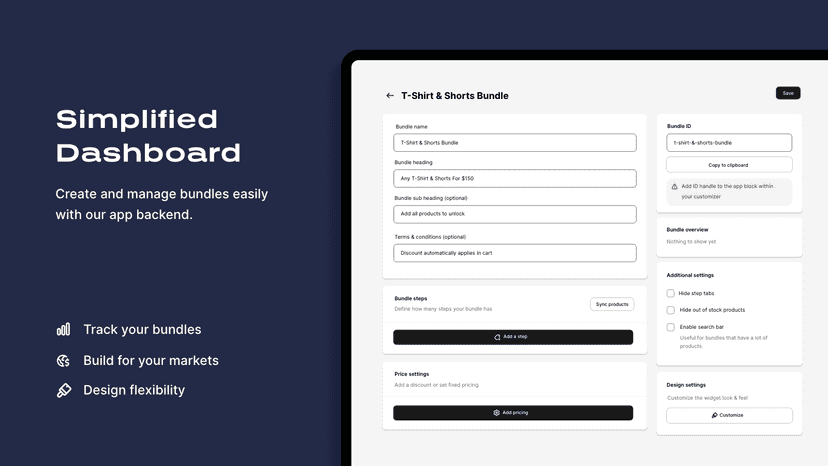 Bundilo Bundle Builder - Flexible Tiered Discounts