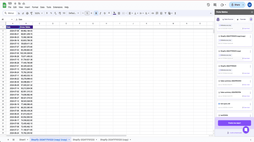 Create a query after your authentication