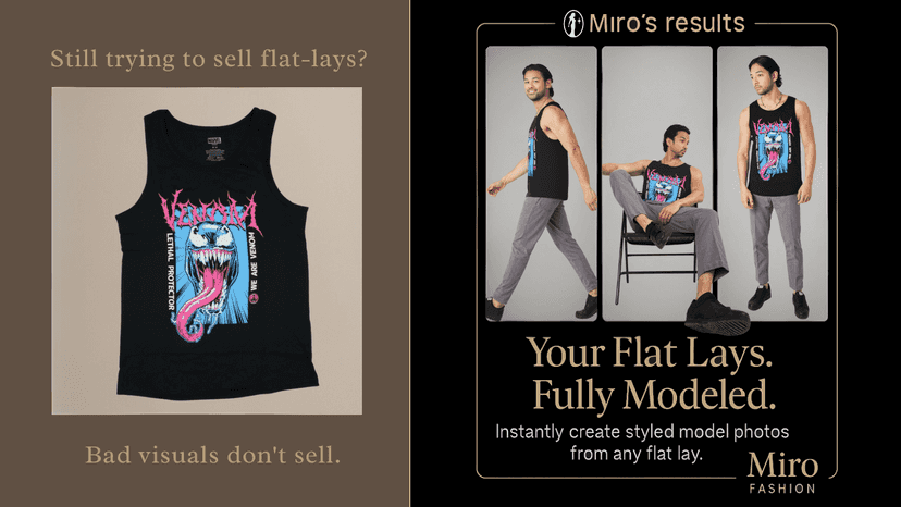transform flat lay into photoshoots in seconds