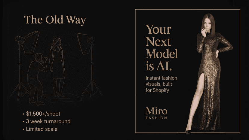 Create stunning fashion visuals in minutes