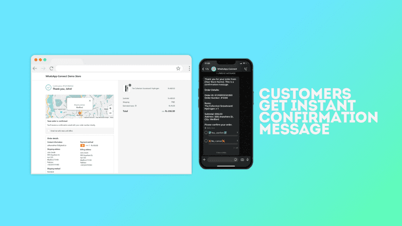 App sends messages to customers instantly as orders are placed.