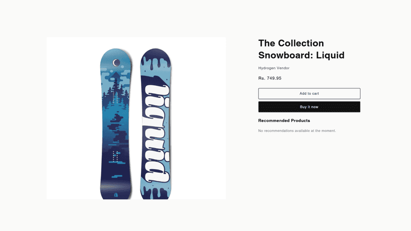 personalized recommended products