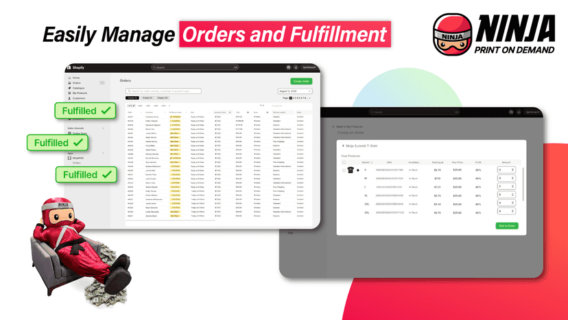 Easily Manage Orders and Fulfillment