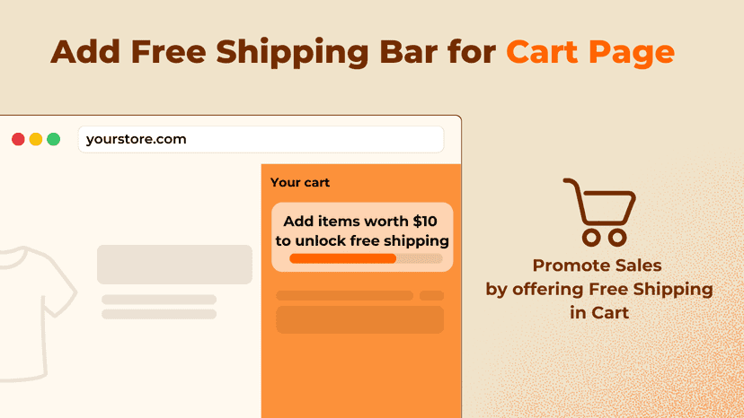 Free Shipping Bar for Shopify Cart and Cart Drawer
