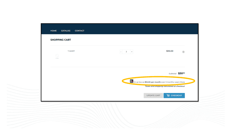 Flexiti Monthly Payment Widget and Checkout