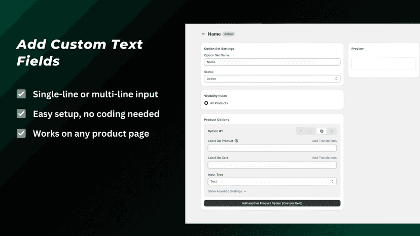add text