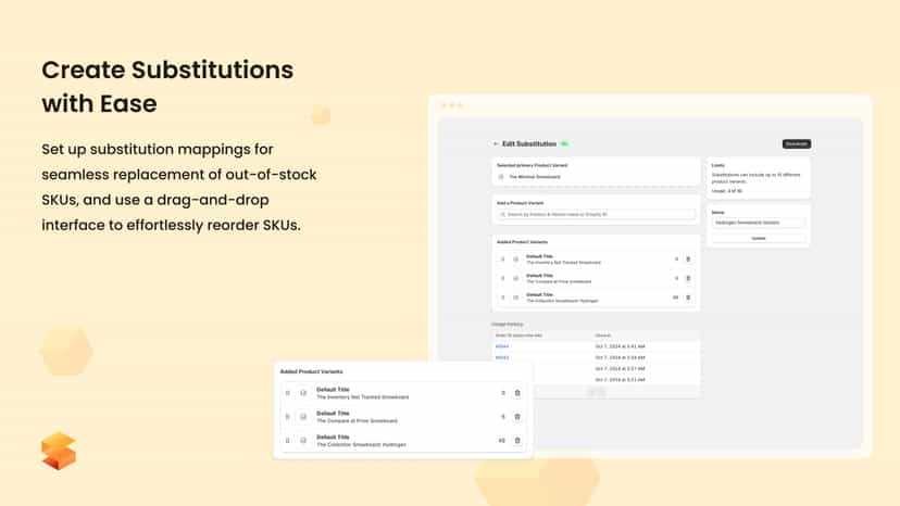 Create substitutions with ease