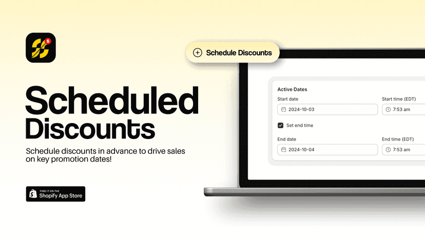 Scheduled discounts