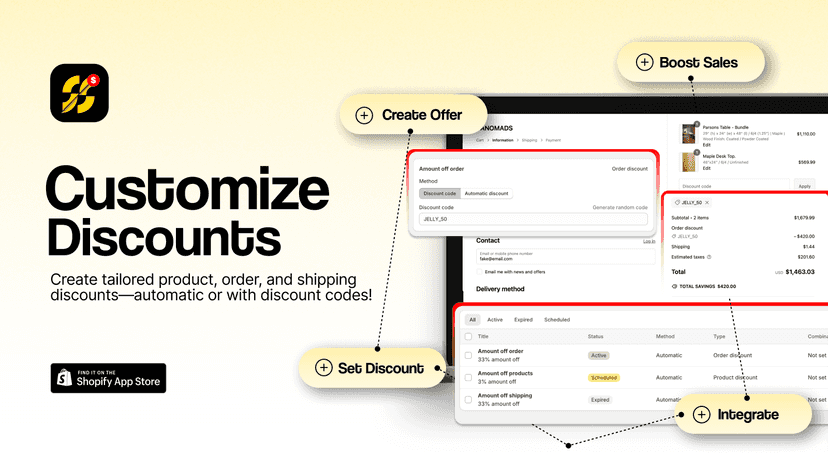 Customize discounts